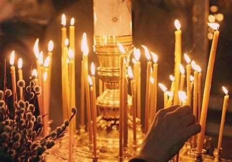 Orthodox Holy Saturday Traditions From Paschal Candles With Purple